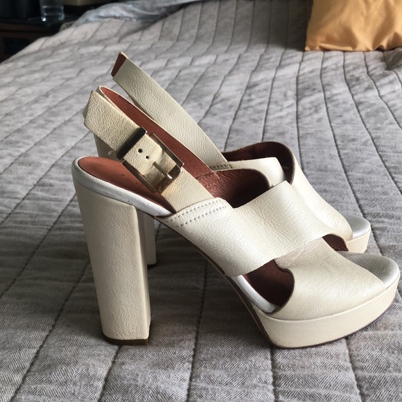 Carmen’s Padova cream leather strappy heel 40/9 - Picture 4 of 7
